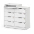 АТОН комод "Zeus" шариковые направляющие 8 ящ.Белый
